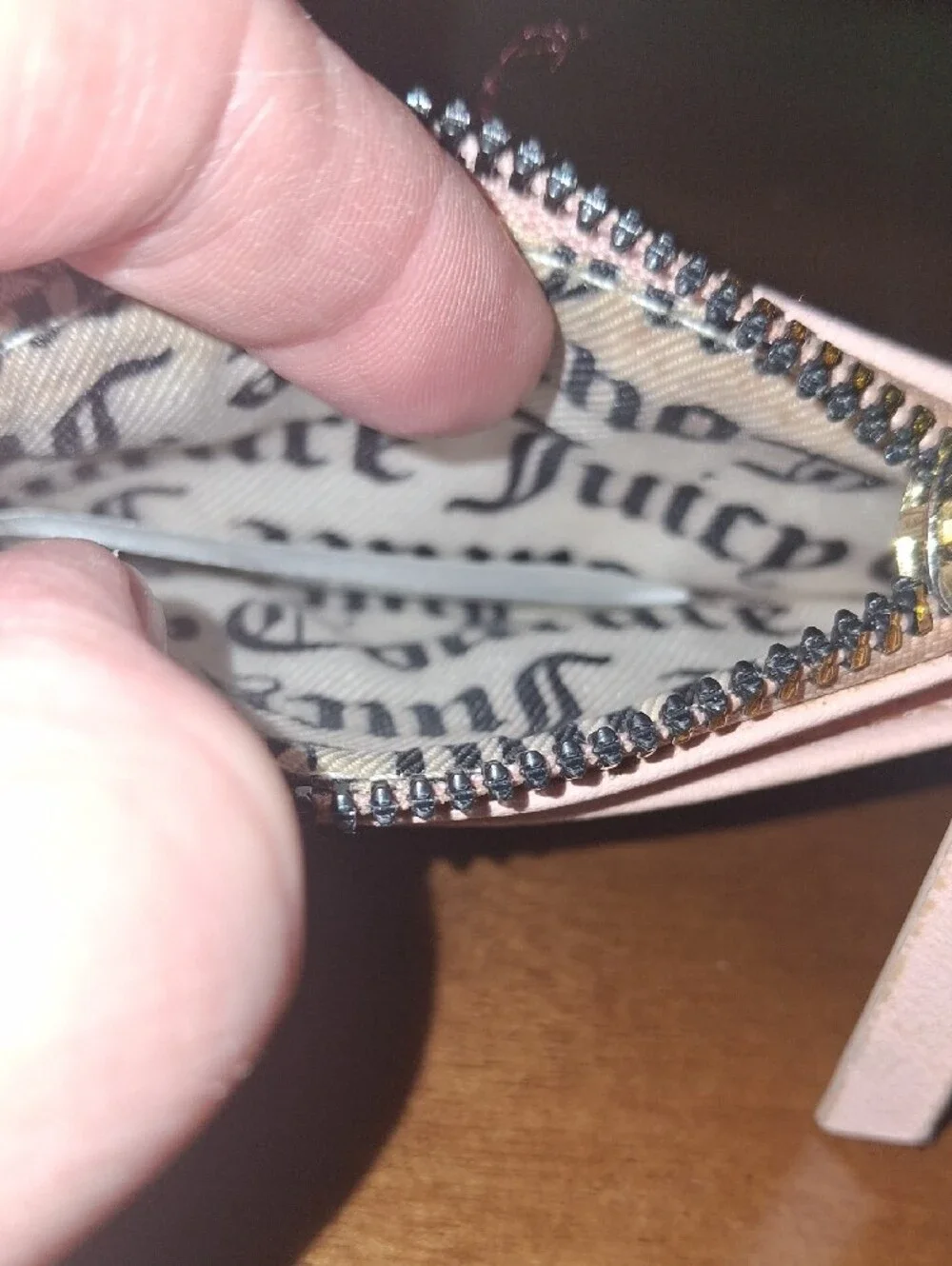 Juicy Couture Pink Heart Cardholder Keychain